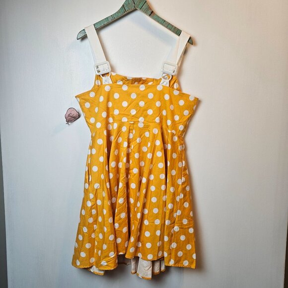 Golightly, A-Line, Polka Dot, Pin-up Fun, Square Neck Dress, USA Made, XL, NWT - Picture 6 of 9
